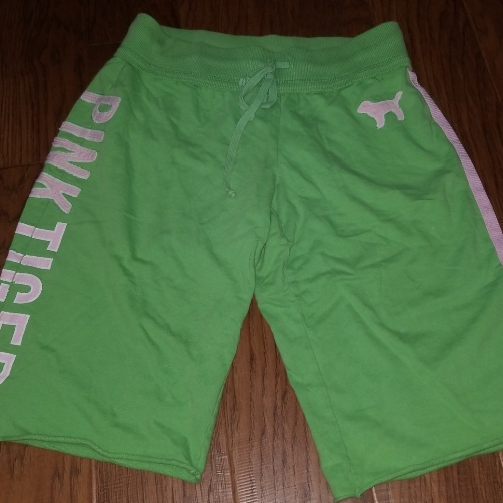 Pink long shorts